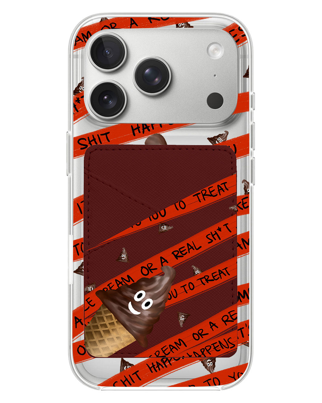 iPhone Phone Wallet Case - Oh..Shit Happens