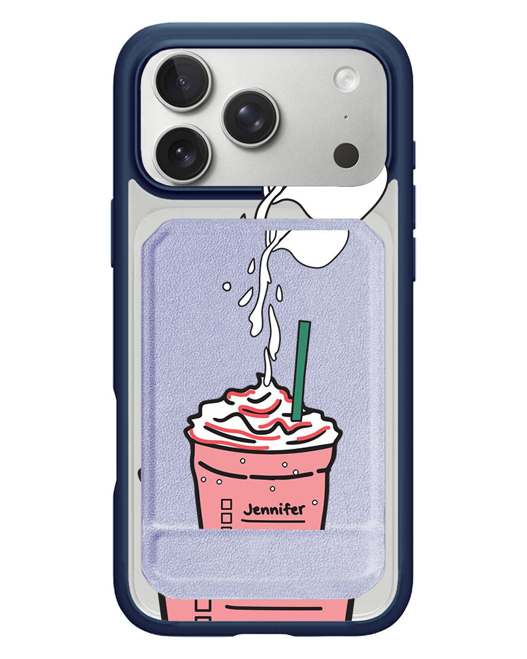 iPhone Magnetic Multifold Wallet - Frappe Rasberry