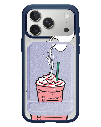 iPhone Magnetic Multifold Wallet - Frappe Rasberry