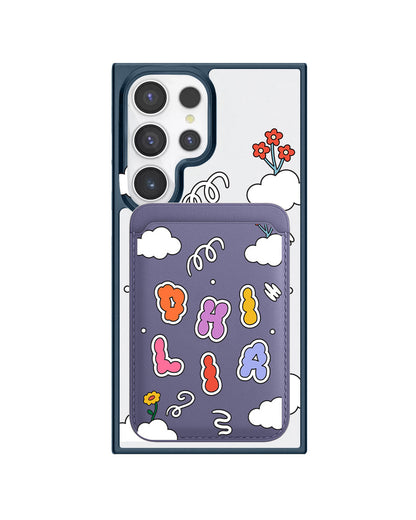 Android Magnetic Wallet Case - Adorable monogram 6.0