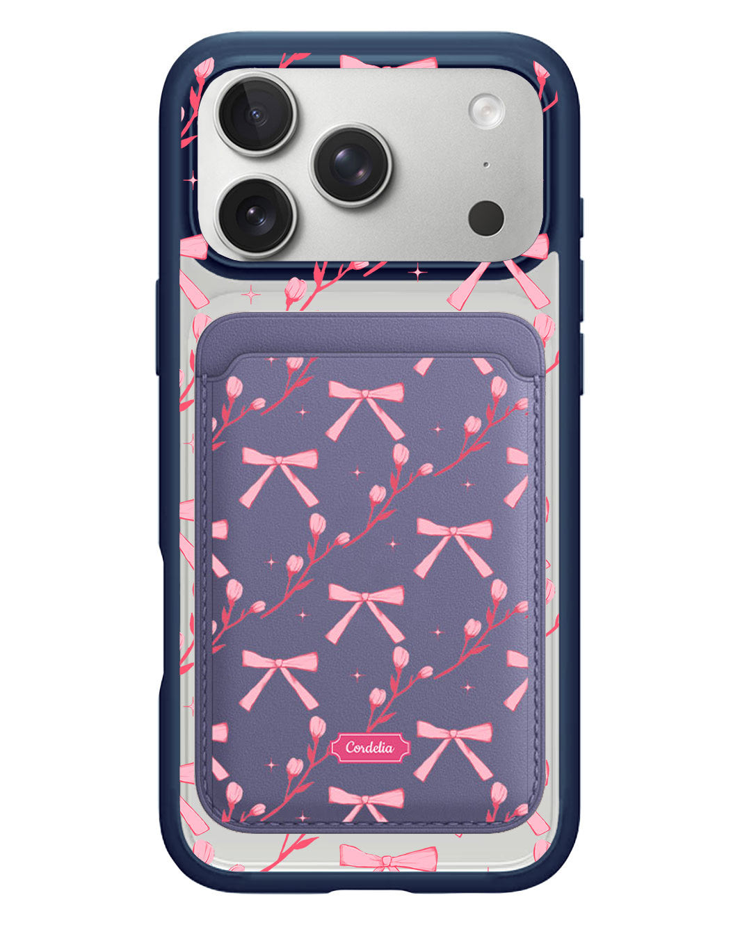 iPhone Magnetic Wallet Case - Coquette Floral