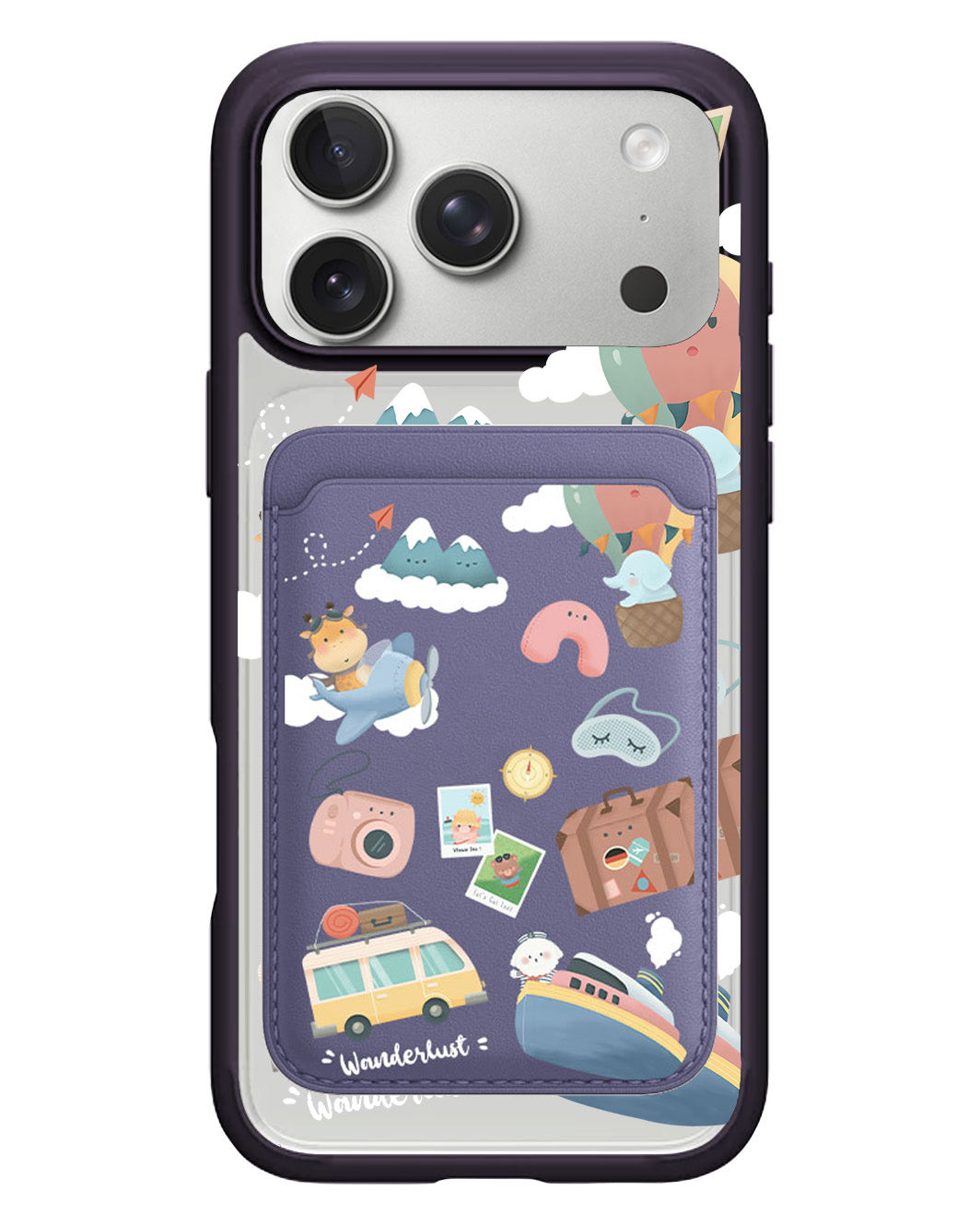iPhone Magnetic Wallet Case - Travel