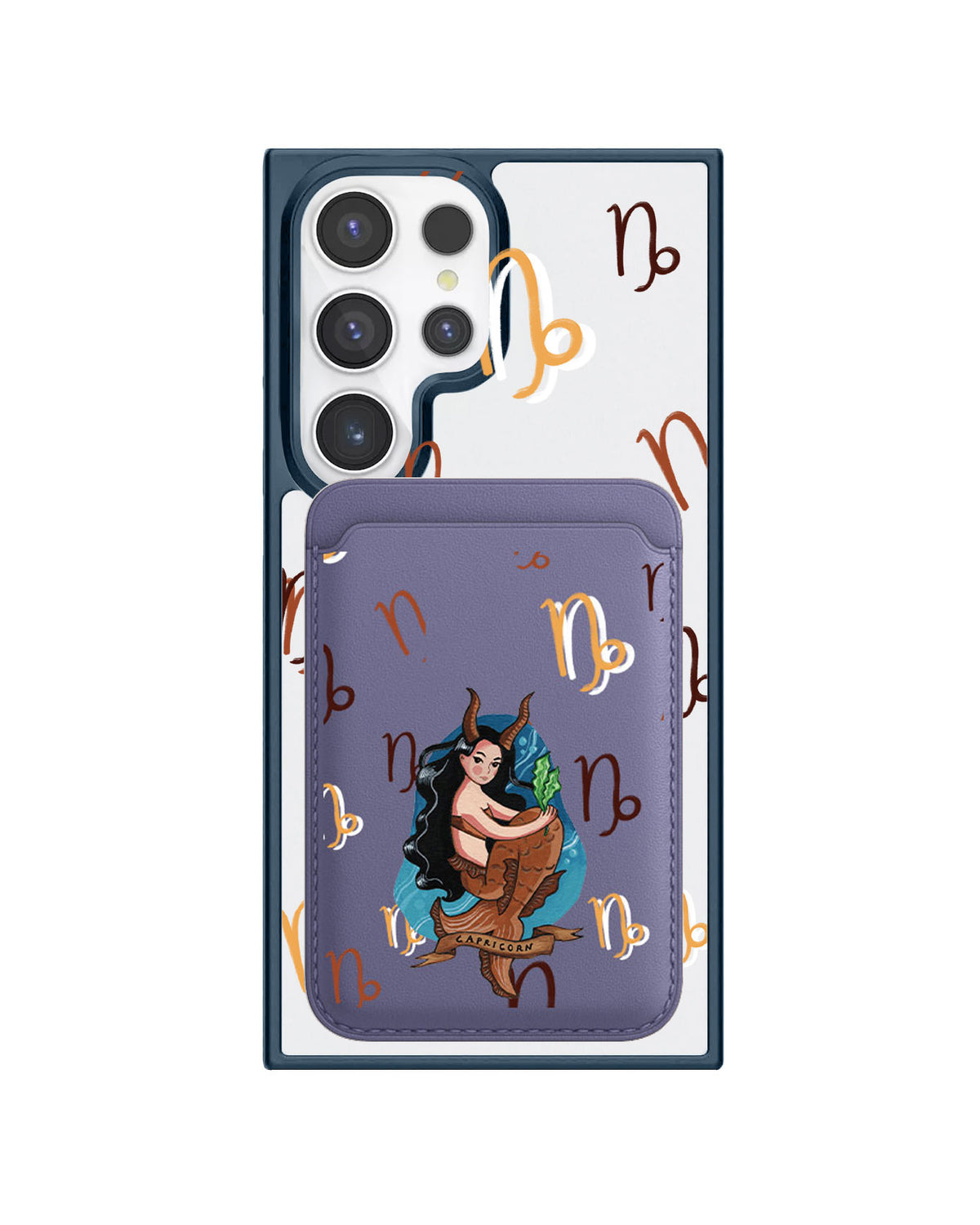 Android Magnetic Wallet Case - Capricorn