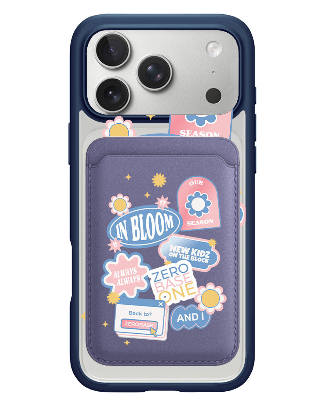 iPhone Magnetic Wallet Case - Zerobaseone Song Sticker Pack
