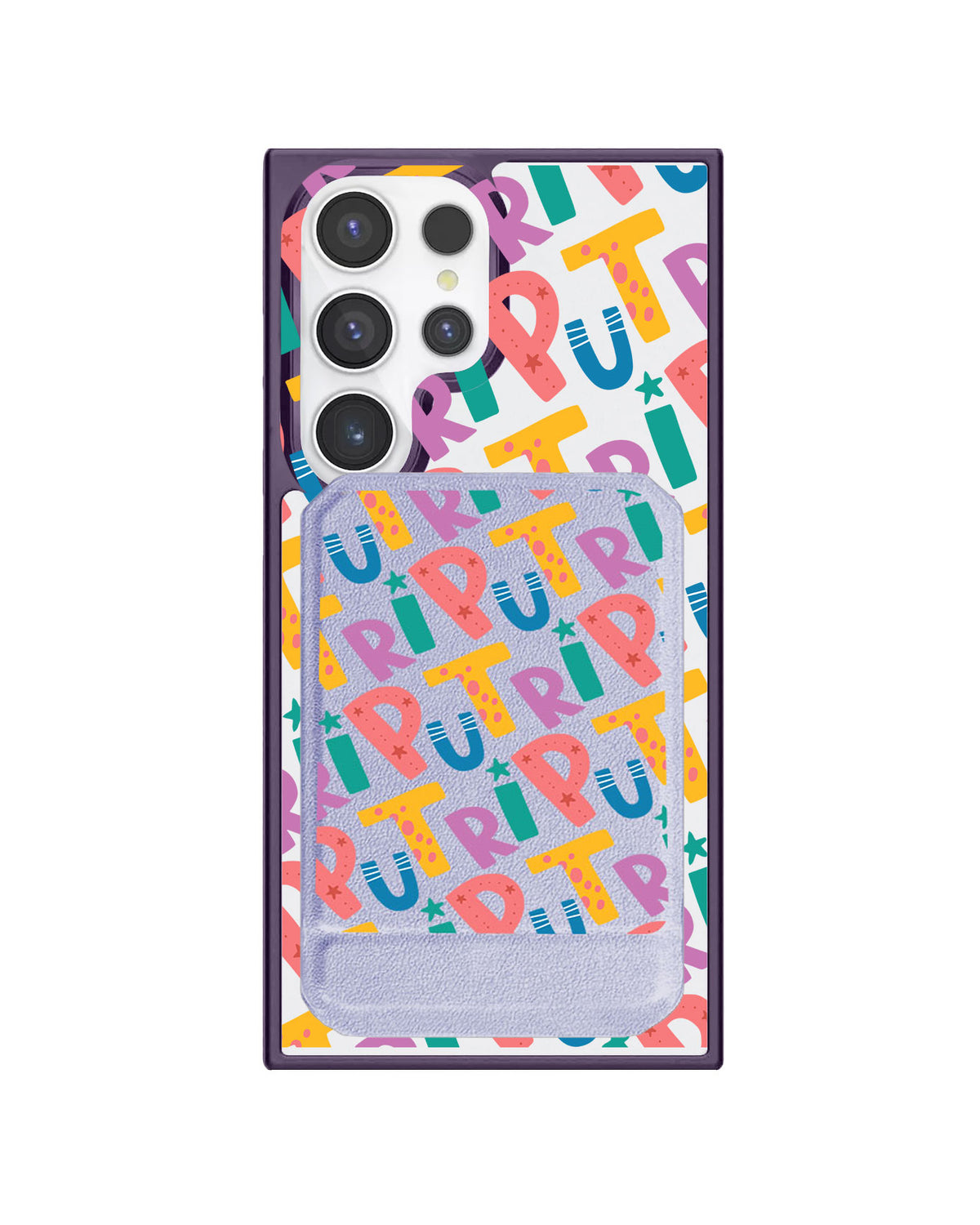 Android Magnetic Multifold Wallet - Playful Monogram 4.0