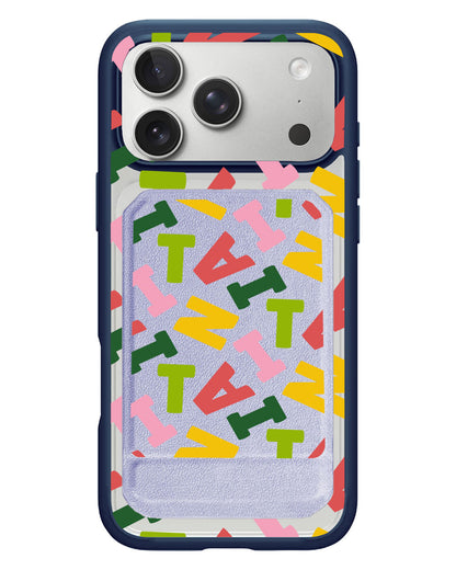 iPhone Magnetic Multifold Wallet - Scattered Monogram 3.0