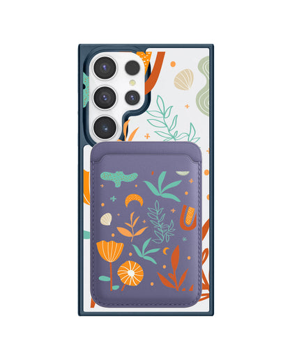 Android Magnetic Wallet Case - Autumn Botanical
