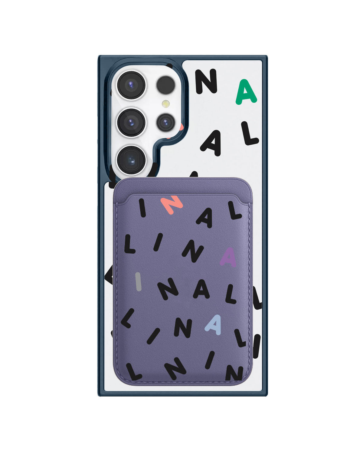 Android Magnetic Wallet Case - Monogram 2.0 Hitam