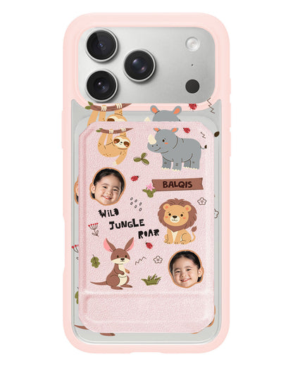 iPhone Magnetic Multifold Wallet - Face Grid Safari 3.0