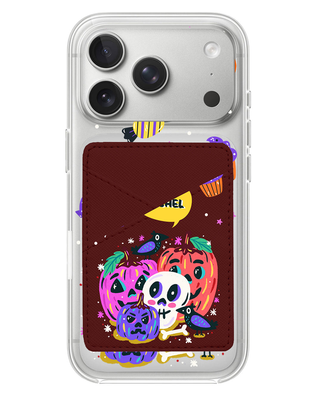 iPhone Phone Wallet Case - Pumpkins Monster