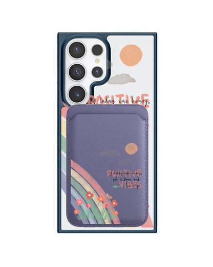 Android Magnetic Wallet Case - Positive Vibes