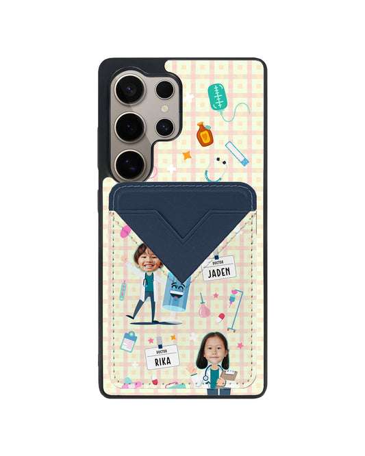 Android Avant Wallet Case - Face Grid Dream Doctor