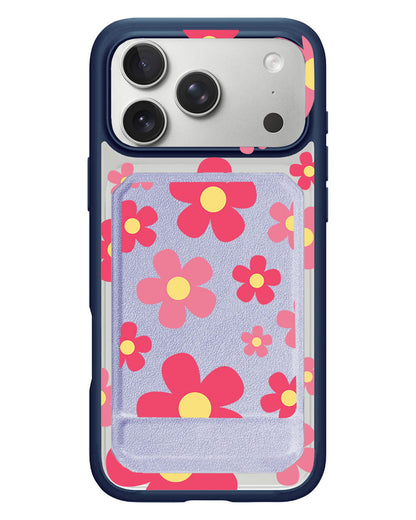 iPhone Magnetic Multifold Wallet - Daisy Blush