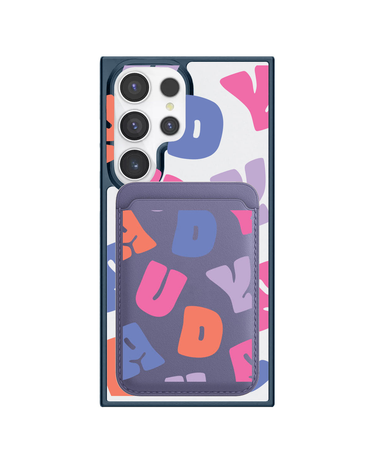 Android Magnetic Wallet Case - Chubby Monogram