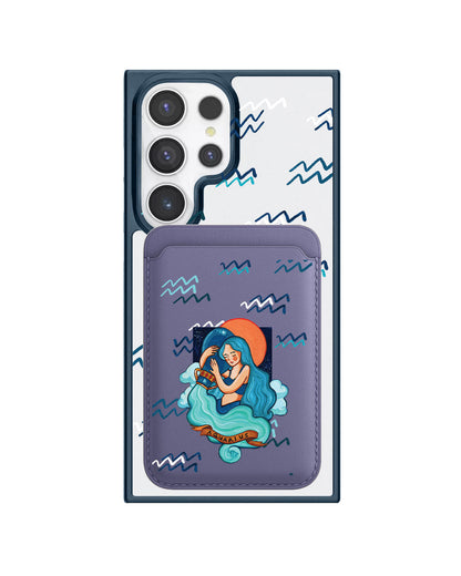 Android Magnetic Wallet Case - Aquarius