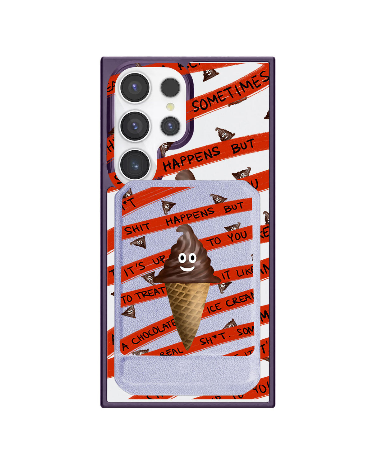 Android Magnetic Multifold Wallet - Oh..Shit Happens