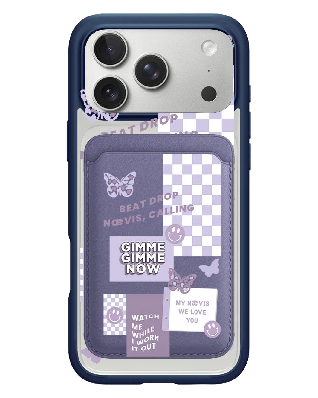 iPhone Magnetic Wallet Case - Aespa Sticker Pack