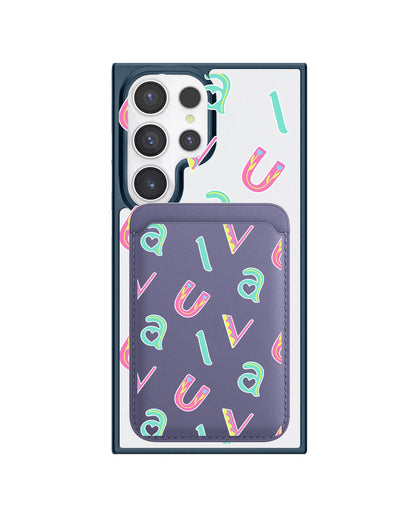 Android Magnetic Wallet Case - Playful Monogram 6.0