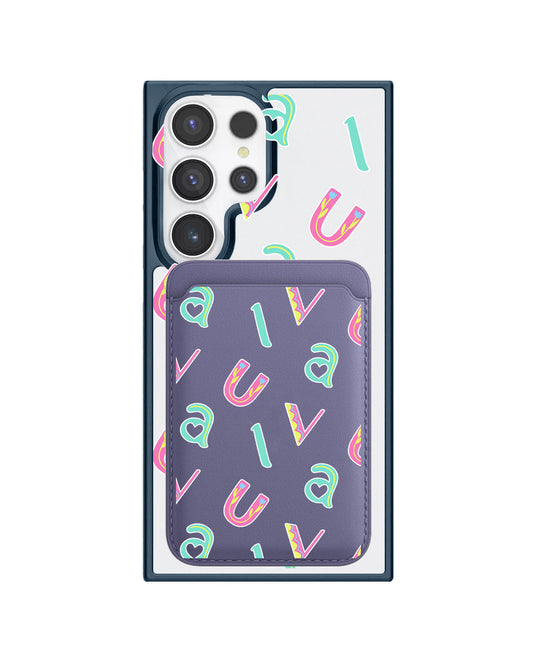 Android Magnetic Wallet Case - Playful Monogram 6.0