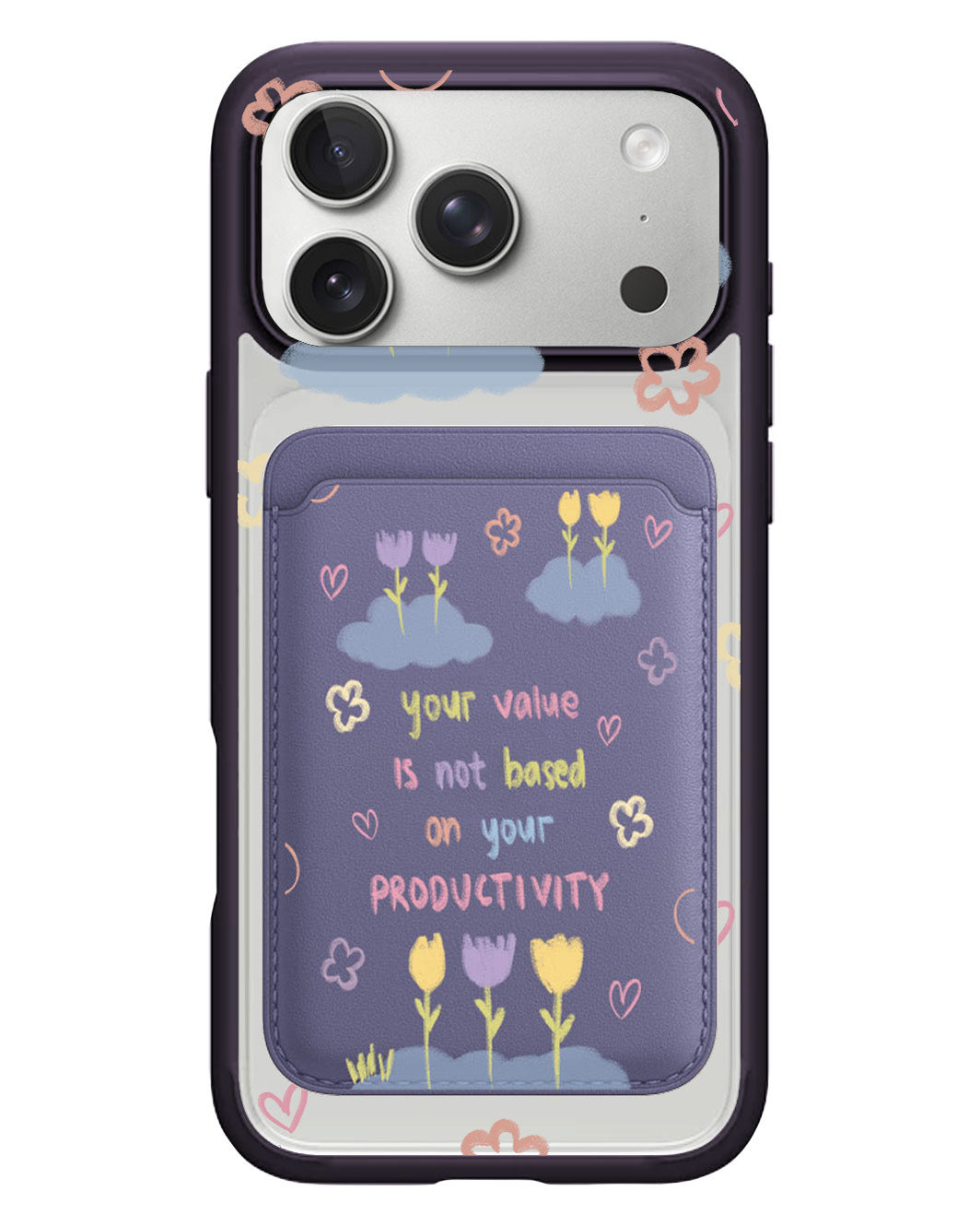 iPhone Magnetic Wallet Case - Positive Energy
