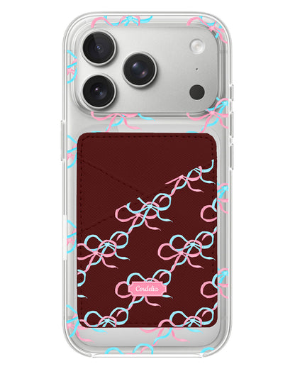 iPhone Phone Wallet Case - Coquette Overlap Bow
