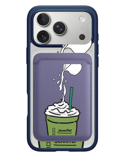 iPhone Magnetic Wallet Case - Matcha Frappe