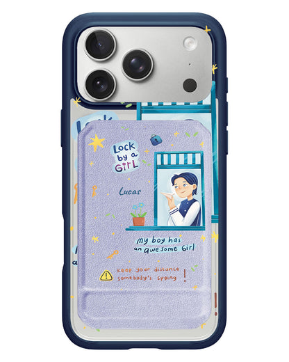 iPhone Magnetic Multifold Wallet - Crush Boy (Couple Case)