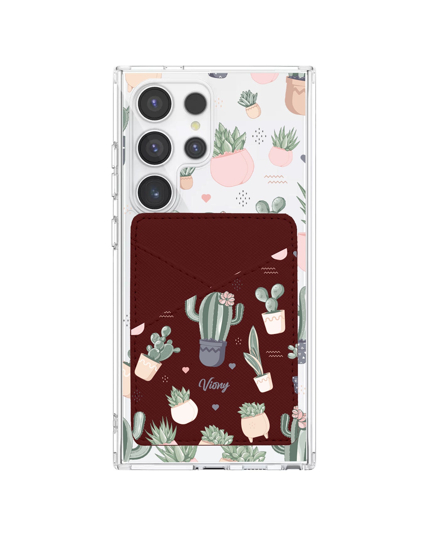 Android Phone Wallet Case - Cactus 2.0
