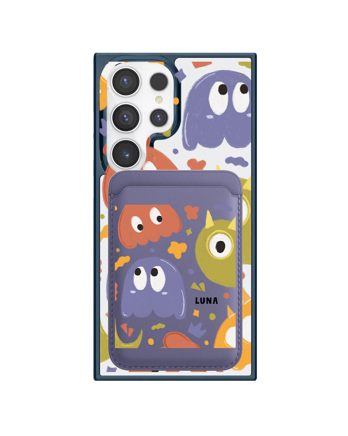 Android Magnetic Wallet Case - Cute Monster 1