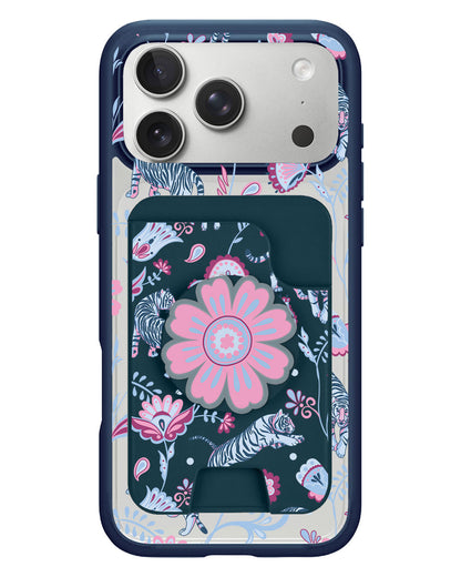 iPhone Magpop Wallet - Tiger & Floral 3.0