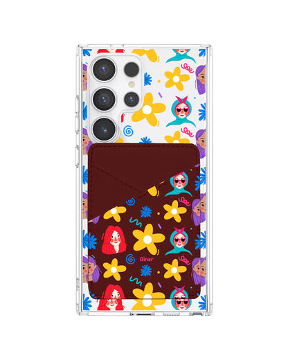 Android Phone Wallet Case - Daisy Faces