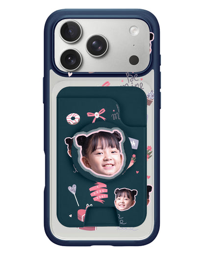 iPhone Magpop Wallet - Face Grid Lovely