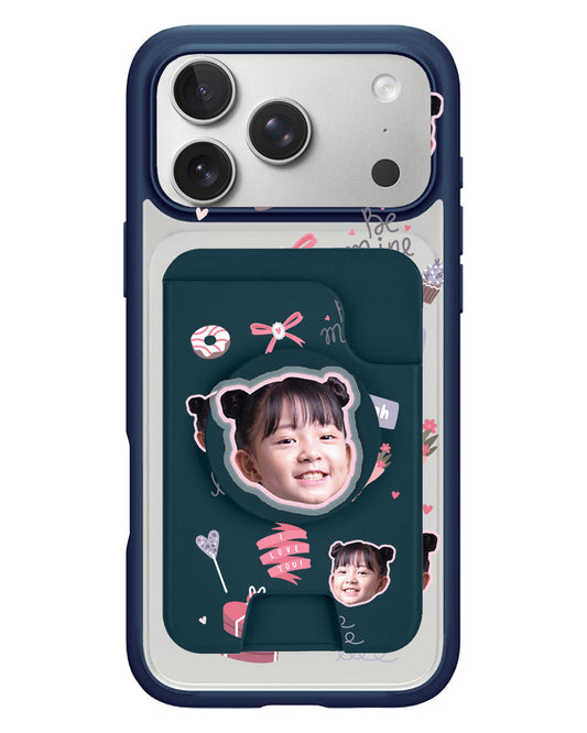iPhone Magpop Wallet - Face Grid Lovely