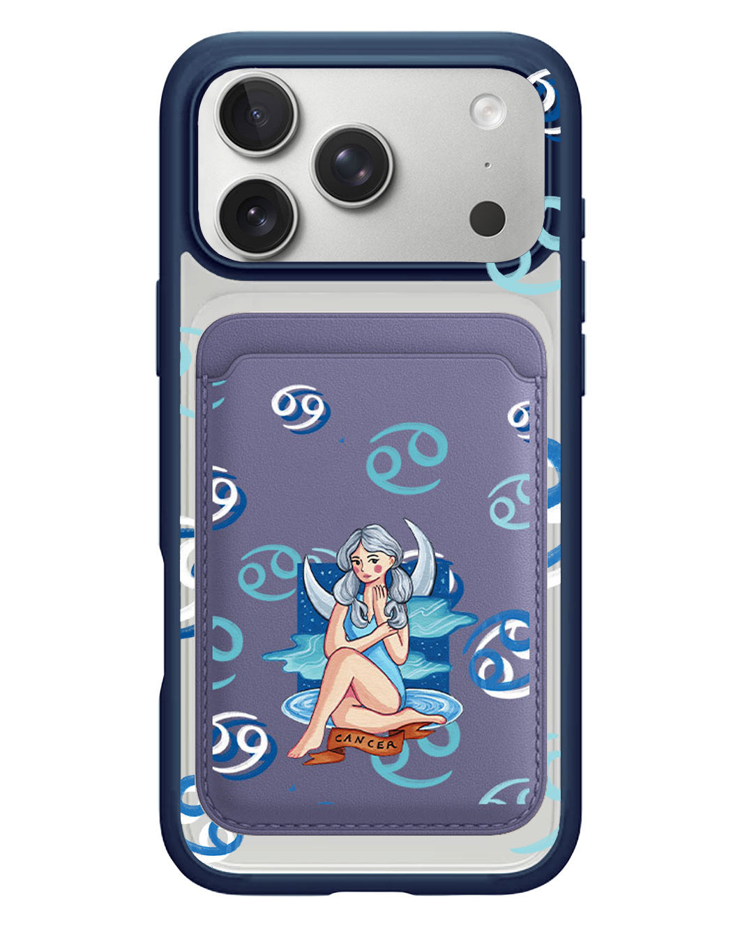 iPhone Magnetic Wallet Case - Cancer