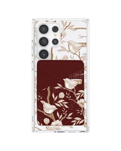 Android Phone Wallet Case - Lovebird Monochrome 3.0