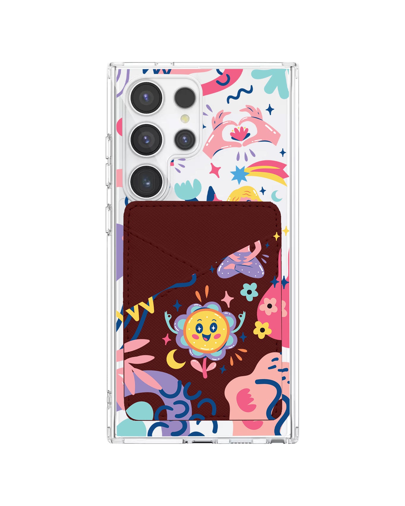 Android Phone Wallet Case - Heather