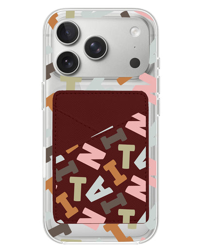 iPhone Phone Wallet Case - Scattered Monogram 4.0