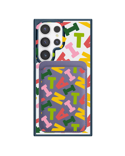 Android Magnetic Wallet Case - Scattered Monogram 3.0
