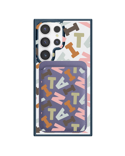 Android Magnetic Wallet Case - Scattered Monogram 4.0