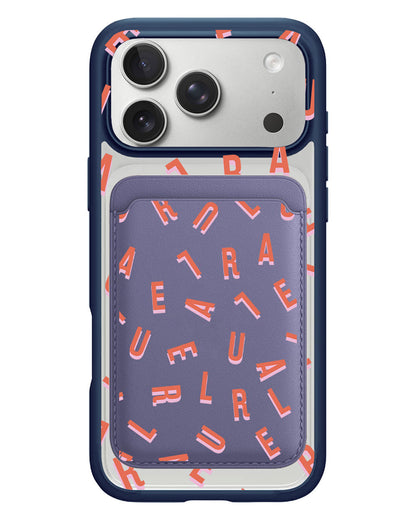 iPhone Magnetic Wallet Case - Monogram 1.0 Coral