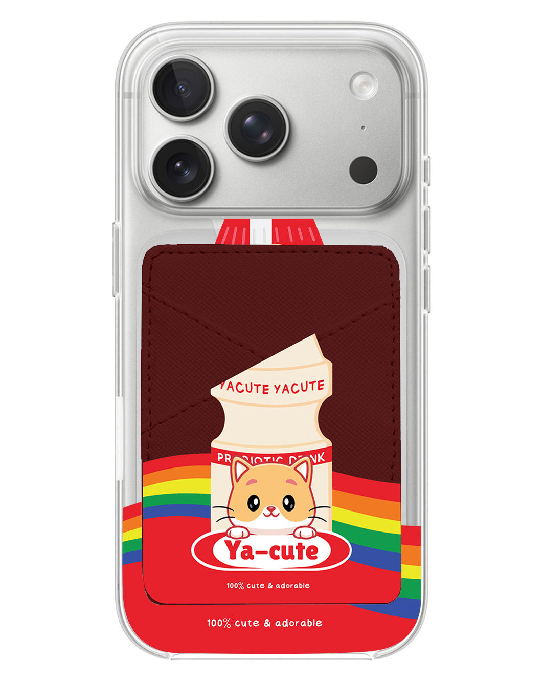 iPhone Phone Wallet Case - Yacute Cat