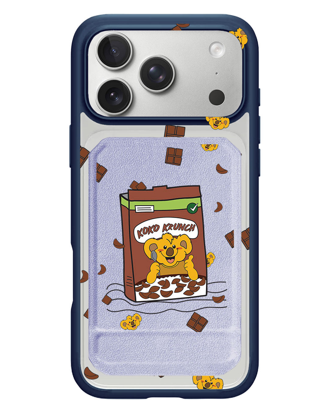 iPhone Magnetic Multifold Wallet - Choco Cereal
