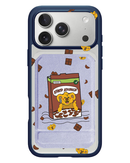 iPhone Magnetic Multifold Wallet - Choco Cereal