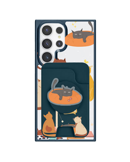 Android Magpop Wallet - Playful Cat
