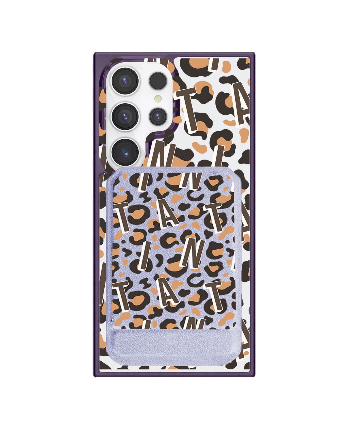 Android Magnetic Multifold Wallet - Leopard Monogram 2.0