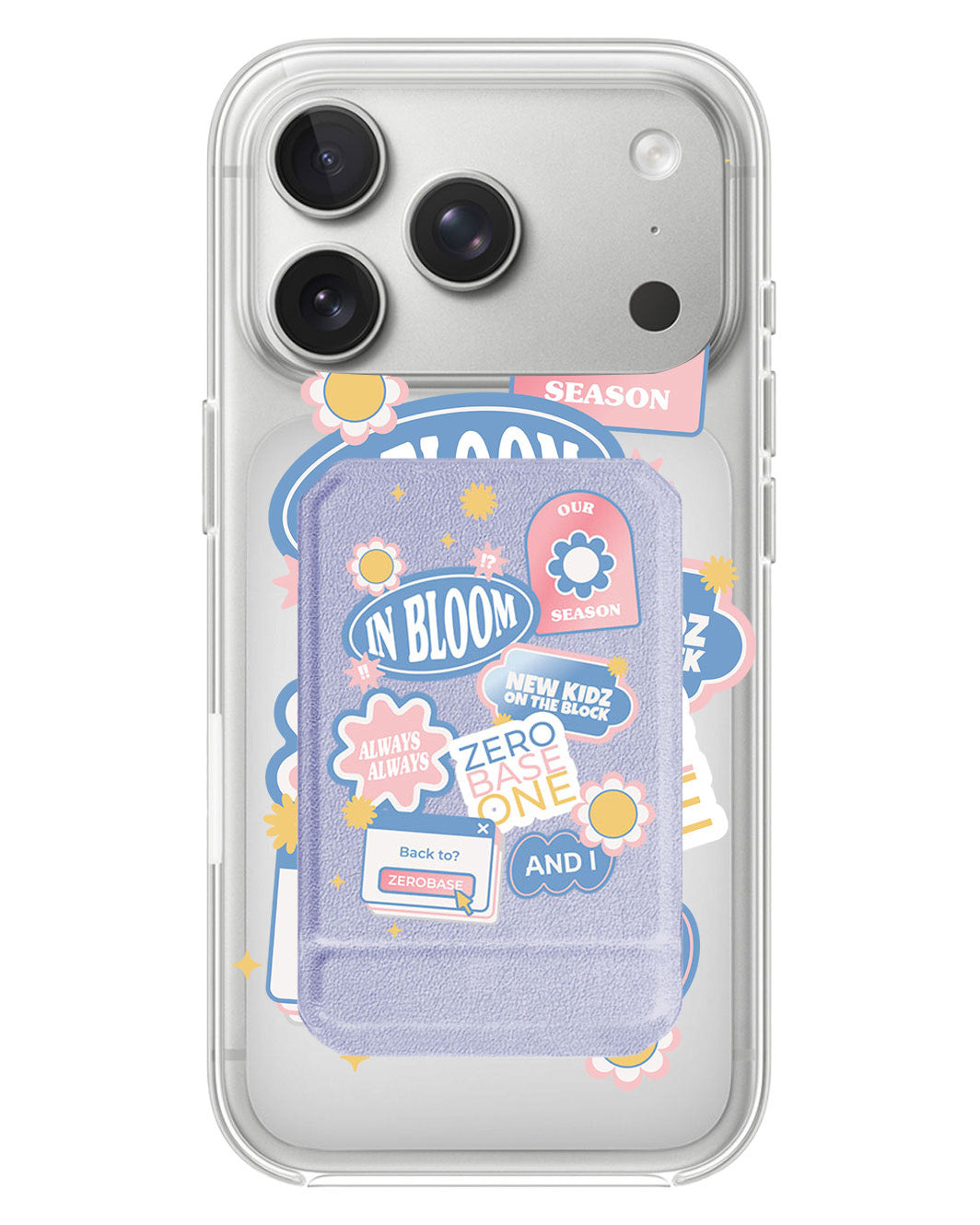 iPhone Magnetic Multifold Wallet - Zerobaseone Song Sticker Pack