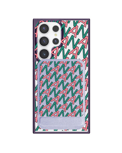 Android Magnetic Multifold Wallet - Initial Monogram 7.0