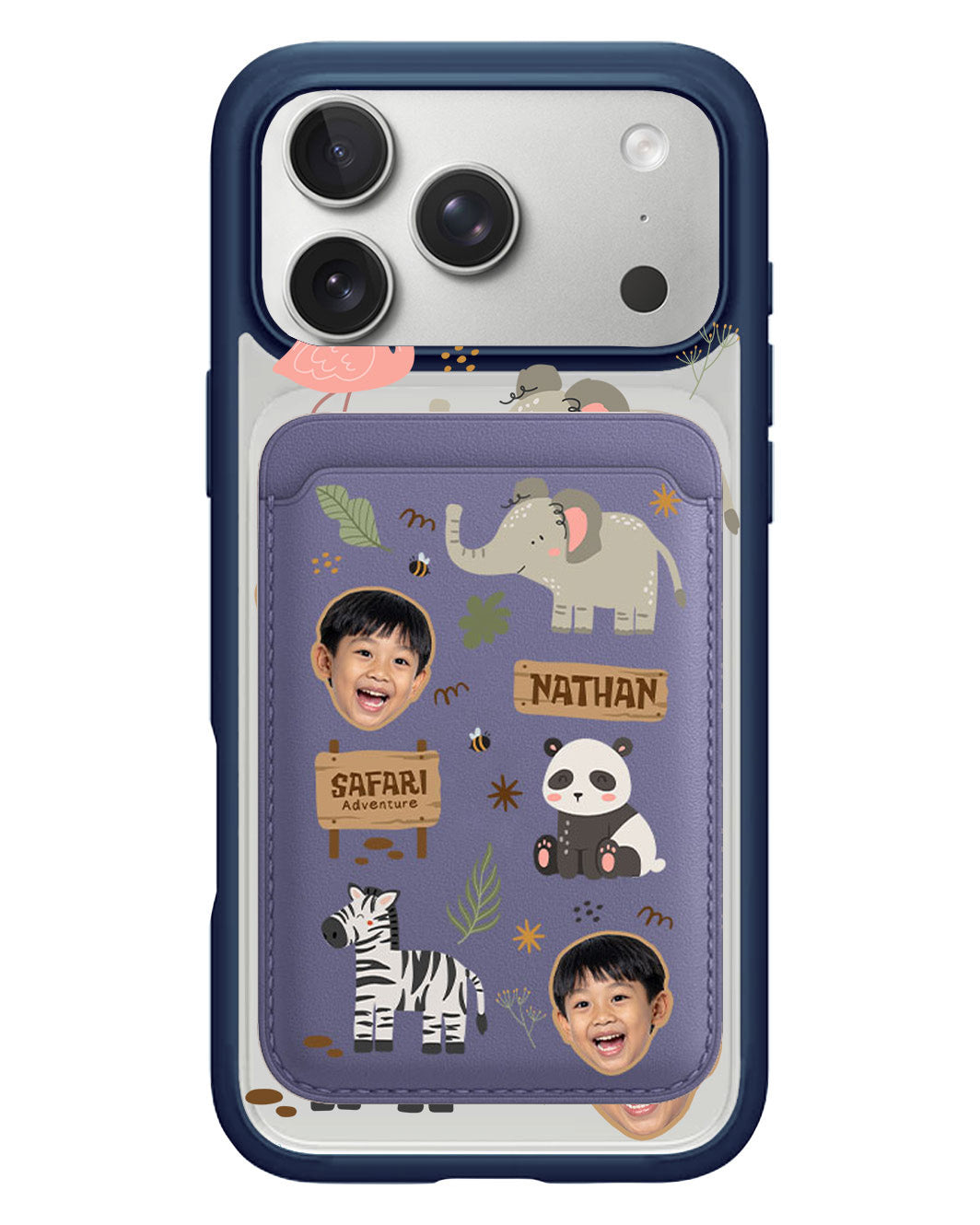 iPhone Magnetic Wallet Case - Face Grid Safari 2.0