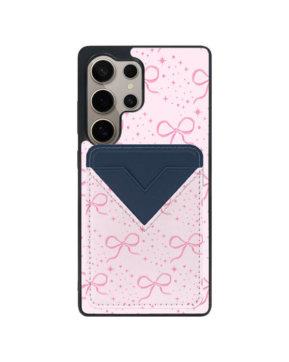 Android Avant Wallet Case - Coquette Glittery Bow
