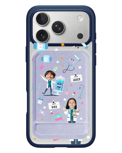 iPhone Magnetic Multifold Wallet - Face Grid Dream Doctor